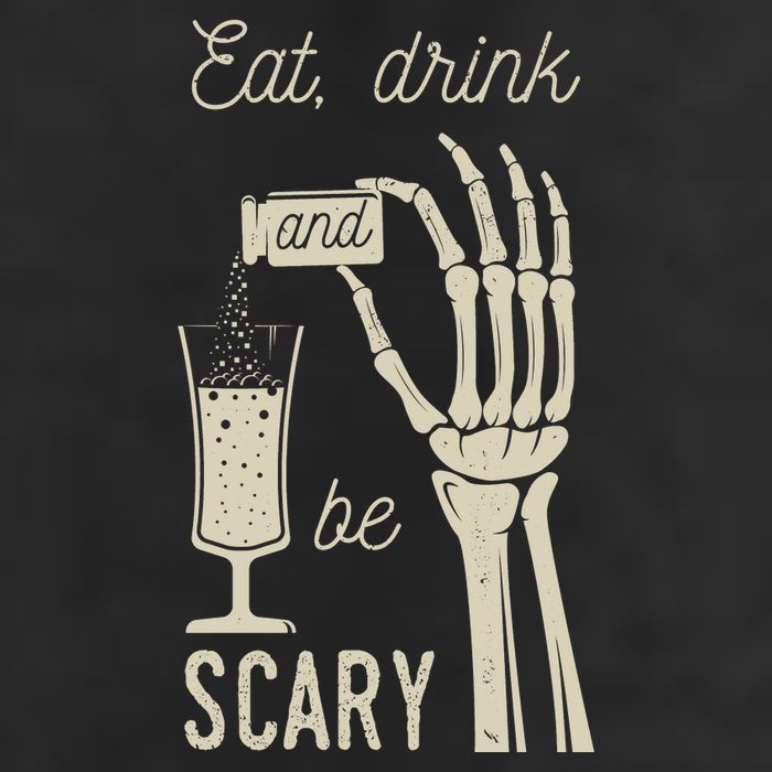 Eat Drink And Be Scary Halloween Party Design Adult Drive Performance Visor