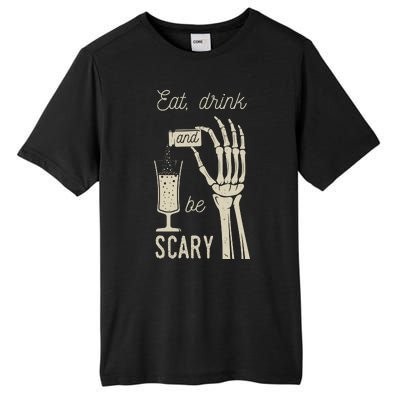 Eat Drink And Be Scary Halloween Party Design Tall Fusion ChromaSoft Performance T-Shirt