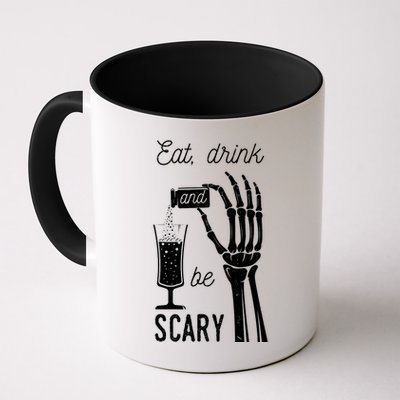 Eat Drink And Be Scary Halloween Party Design Mug