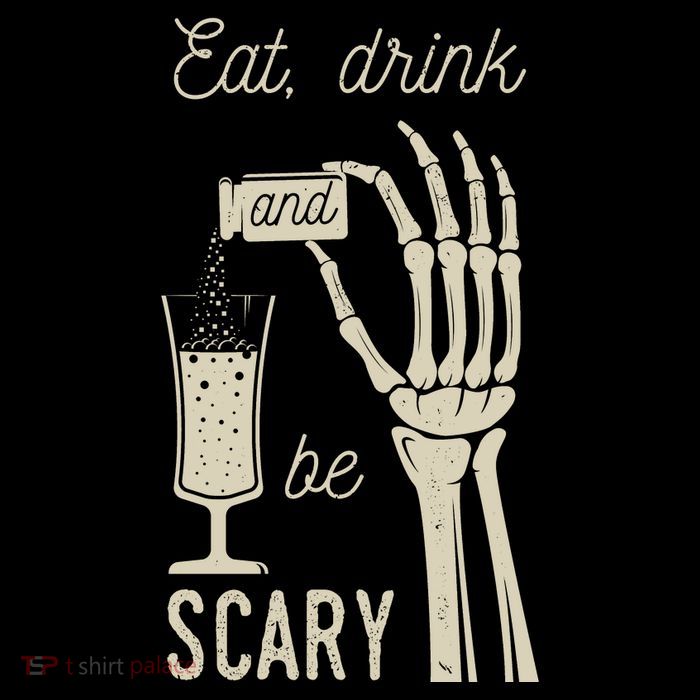 Eat Drink And Be Scary Halloween Party Design 16 in Basic Backpack
