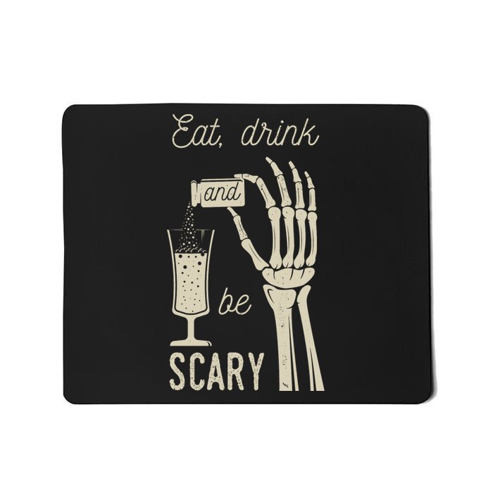 Eat Drink And Be Scary Halloween Party Design Mousepad