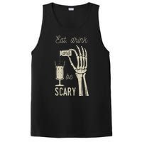 Eat Drink And Be Scary Halloween Party Design PosiCharge Competitor Tank