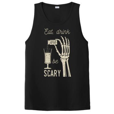 Eat Drink And Be Scary Halloween Party Design PosiCharge Competitor Tank