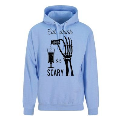 Eat Drink And Be Scary Halloween Party Design Unisex Surf Hoodie