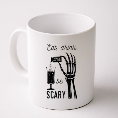 Eat Drink And Be Scary Halloween Party Design Coffee Mug