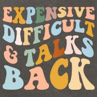 Expensive Difficult And Talks Back Mothers' Day Mom Life Cotton Canvas Backpack