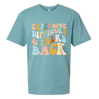 Expensive Difficult And Talks Back Mothers' Day Mom Life Sueded Cloud Jersey T-Shirt