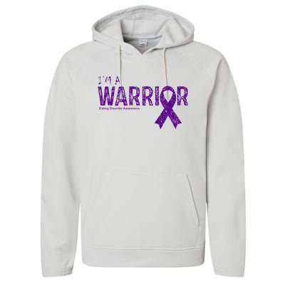 Eating Disorder Awareness Warrior Performance Fleece Hoodie