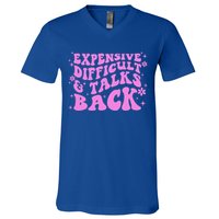 Expensive Difficult And Talks Back V-Neck T-Shirt