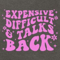 Expensive Difficult And Talks Back Cotton Canvas Backpack