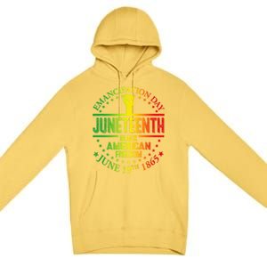 Ecipation Day African Juneteenth 1865 Black Freedom Day Cute Gift Premium Pullover Hoodie