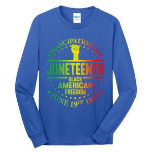 Ecipation Day African Juneteenth 1865 Black Freedom Day Cute Gift Tall Long Sleeve T-Shirt