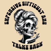 Expensive Difficult And Talks Back Messy Bun Mothers Day Drawstring Bag