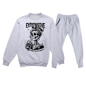 Expensive Difficult And Talks Back Premium Crewneck Sweatsuit Set