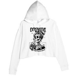 Expensive Difficult And Talks Back Crop Fleece Hoodie