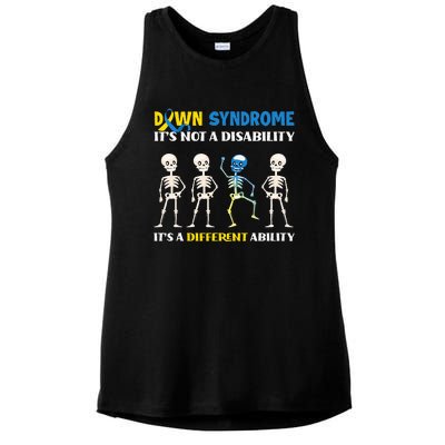 Embracing Different Abilities Down Syndrome Awareness Ladies PosiCharge Tri-Blend Wicking Tank