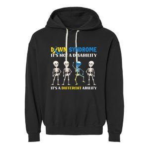 Embracing Different Abilities Down Syndrome Awareness Garment-Dyed Fleece Hoodie