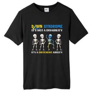 Embracing Different Abilities Down Syndrome Awareness Tall Fusion ChromaSoft Performance T-Shirt