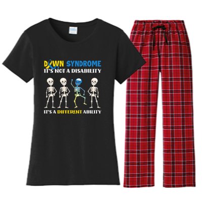 Embracing Different Abilities Down Syndrome Awareness Women's Flannel Pajama Set