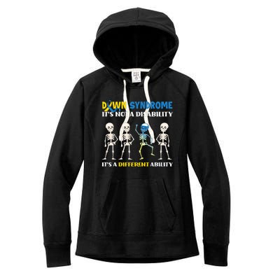 Embracing Different Abilities Down Syndrome Awareness Women's Fleece Hoodie