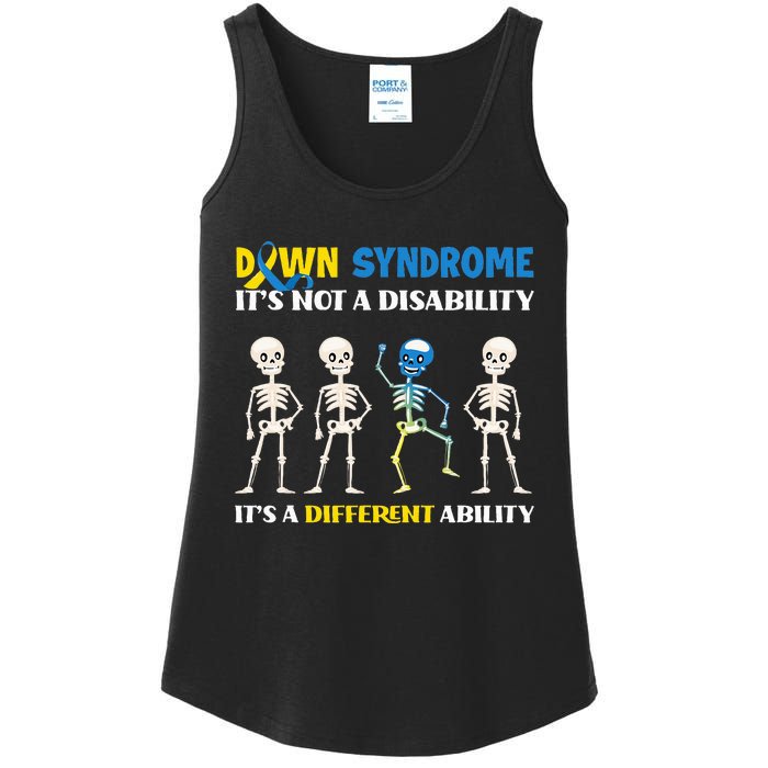 Embracing Different Abilities Down Syndrome Awareness Ladies Essential Tank