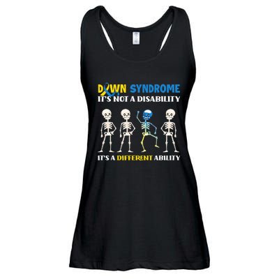 Embracing Different Abilities Down Syndrome Awareness Ladies Essential Flowy Tank