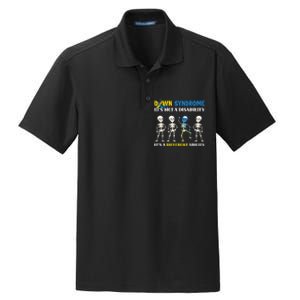 Embracing Different Abilities Down Syndrome Awareness Dry Zone Grid Polo