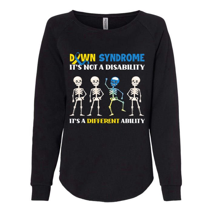 Embracing Different Abilities Down Syndrome Awareness Womens California Wash Sweatshirt