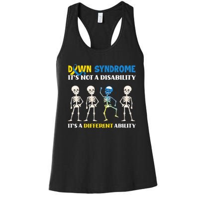 Embracing Different Abilities Down Syndrome Awareness Women's Racerback Tank