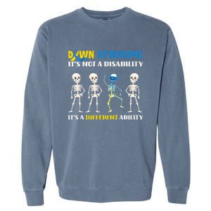 Embracing Different Abilities Down Syndrome Awareness Garment-Dyed Sweatshirt