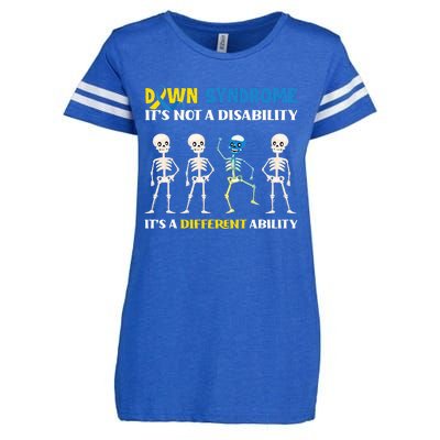 Embracing Different Abilities Down Syndrome Awareness Enza Ladies Jersey Football T-Shirt