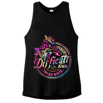 Expensive Difficult And Talks Back Mothers Day Ladies PosiCharge Tri-Blend Wicking Tank