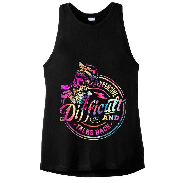 Expensive Difficult And Talks Back Mothers Day Ladies PosiCharge Tri-Blend Wicking Tank