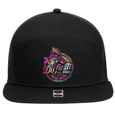 Expensive Difficult And Talks Back Mothers Day 7 Panel Mesh Trucker Snapback Hat