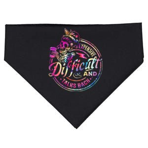 Expensive Difficult And Talks Back Mothers Day USA-Made Doggie Bandana