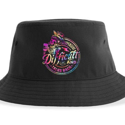 Expensive Difficult And Talks Back Mothers Day Sustainable Bucket Hat