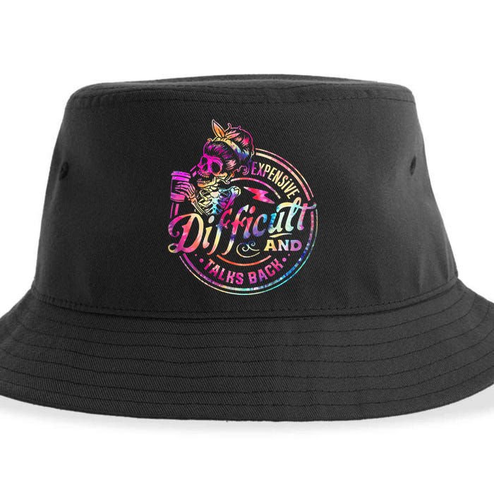 Expensive Difficult And Talks Back Mothers Day Sustainable Bucket Hat