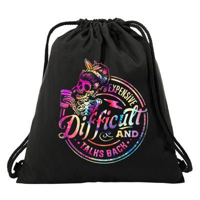 Expensive Difficult And Talks Back Mothers Day Drawstring Bag