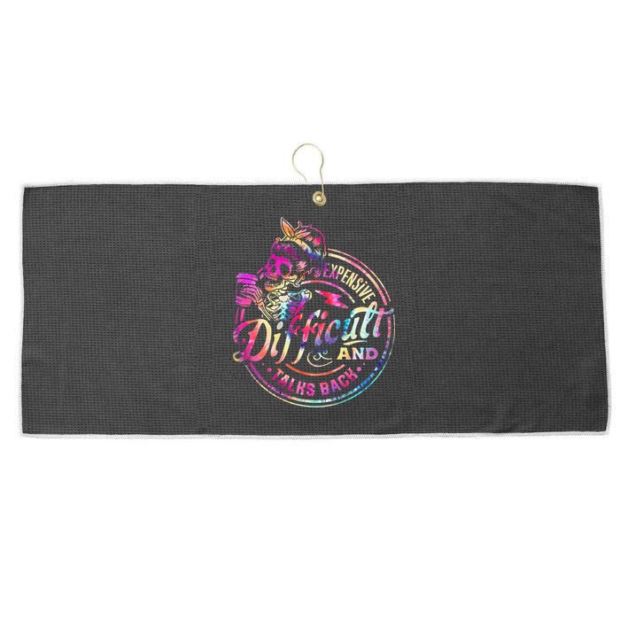 Expensive Difficult And Talks Back Mothers Day Large Microfiber Waffle Golf Towel