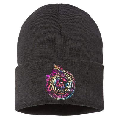 Expensive Difficult And Talks Back Mothers Day Sustainable Knit Beanie