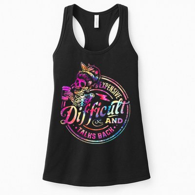 Expensive Difficult And Talks Back Mothers Day Womens Tank Top