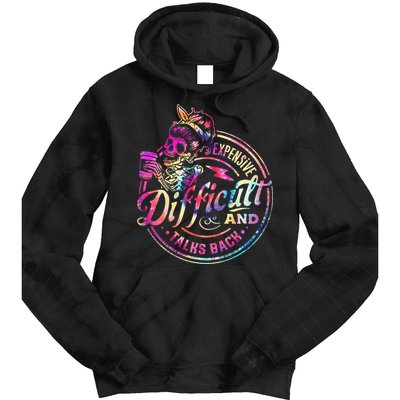 Expensive Difficult And Talks Back Mothers Day Tie Dye Hoodie