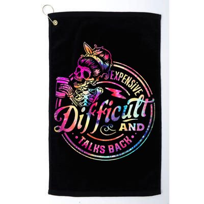 Expensive Difficult And Talks Back Mothers Day Golf Towel