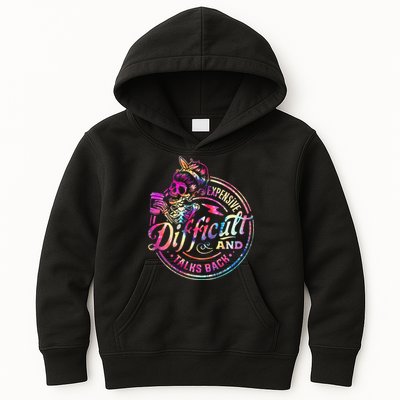 Expensive Difficult And Talks Back Mothers Day Kids Hoodie