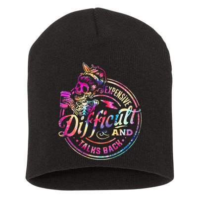 Expensive Difficult And Talks Back Mothers Day Short Acrylic Beanie