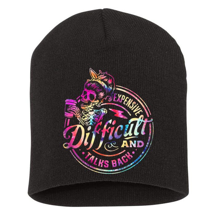 Expensive Difficult And Talks Back Mothers Day Short Acrylic Beanie