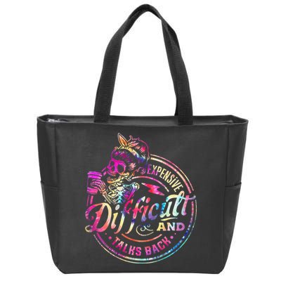 Expensive Difficult And Talks Back Mothers Day Zip Tote Bag