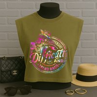 Expensive Difficult And Talks Back Mothers Day Garment-Dyed Women's Muscle Tee