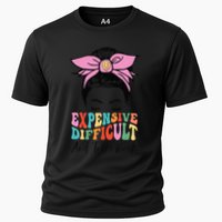 Expensive Difficult And Talks BacK Mother's Day Messy Bun Performance Shirt