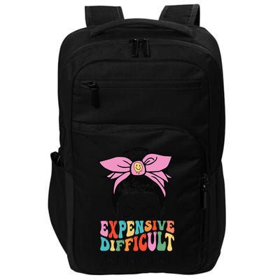 Expensive Difficult And Talks BacK Mother's Day Messy Bun Impact Tech Backpack
